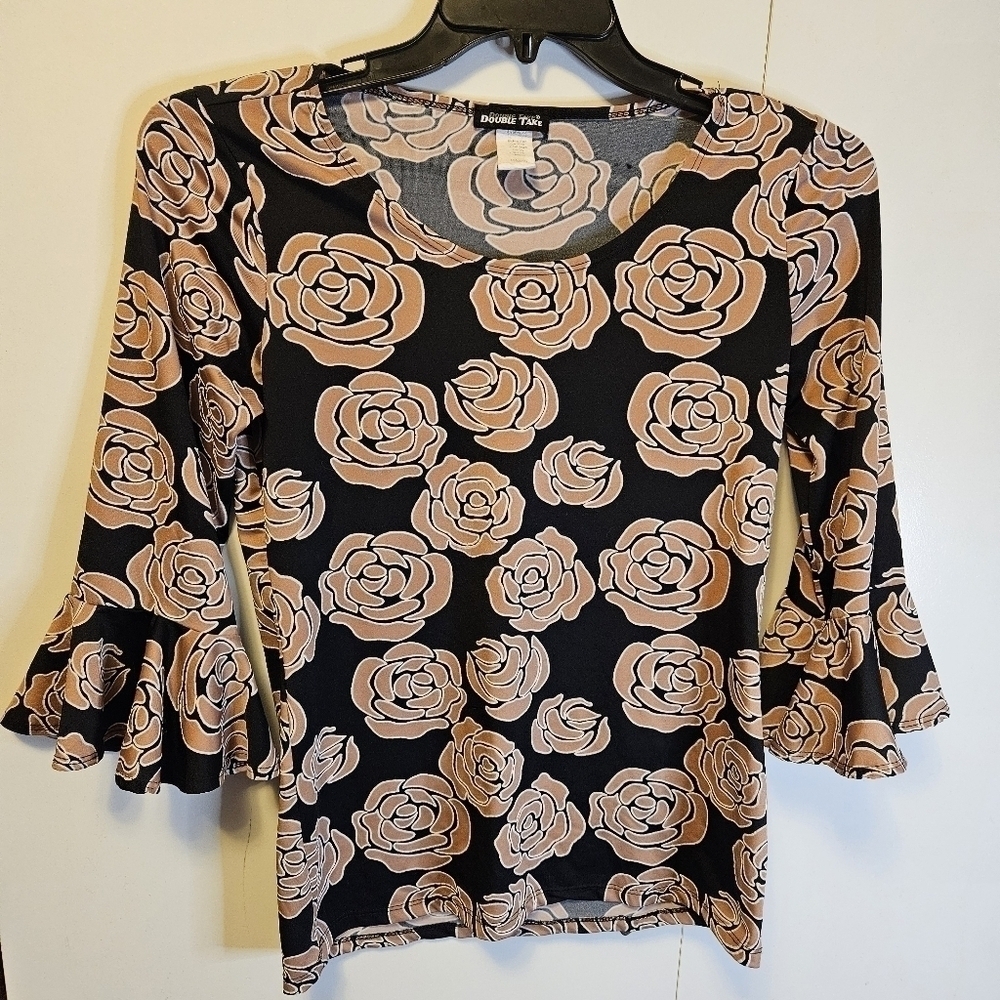 Double Take Size Small Floral Top